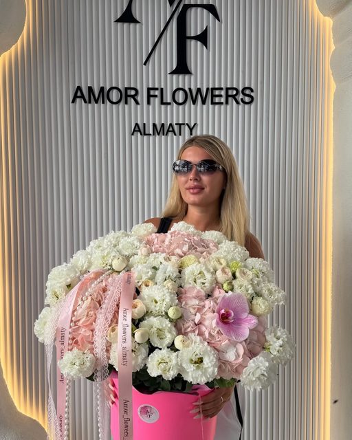 Цветочная шляпная коробка «Amor Elegance №8»